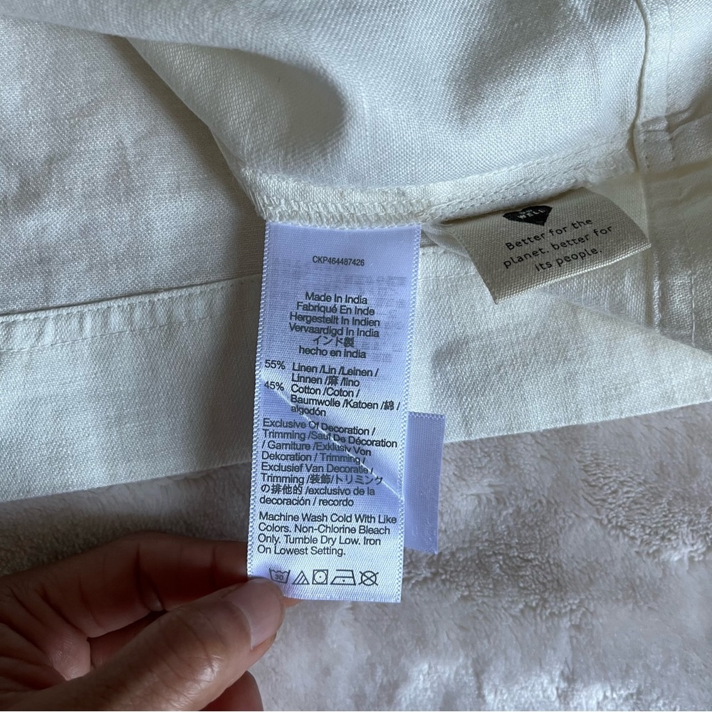 Sold! ❤️Madewell Linen-Cotton Puff-Sleeve Mini Dress - Picture 15 of 15